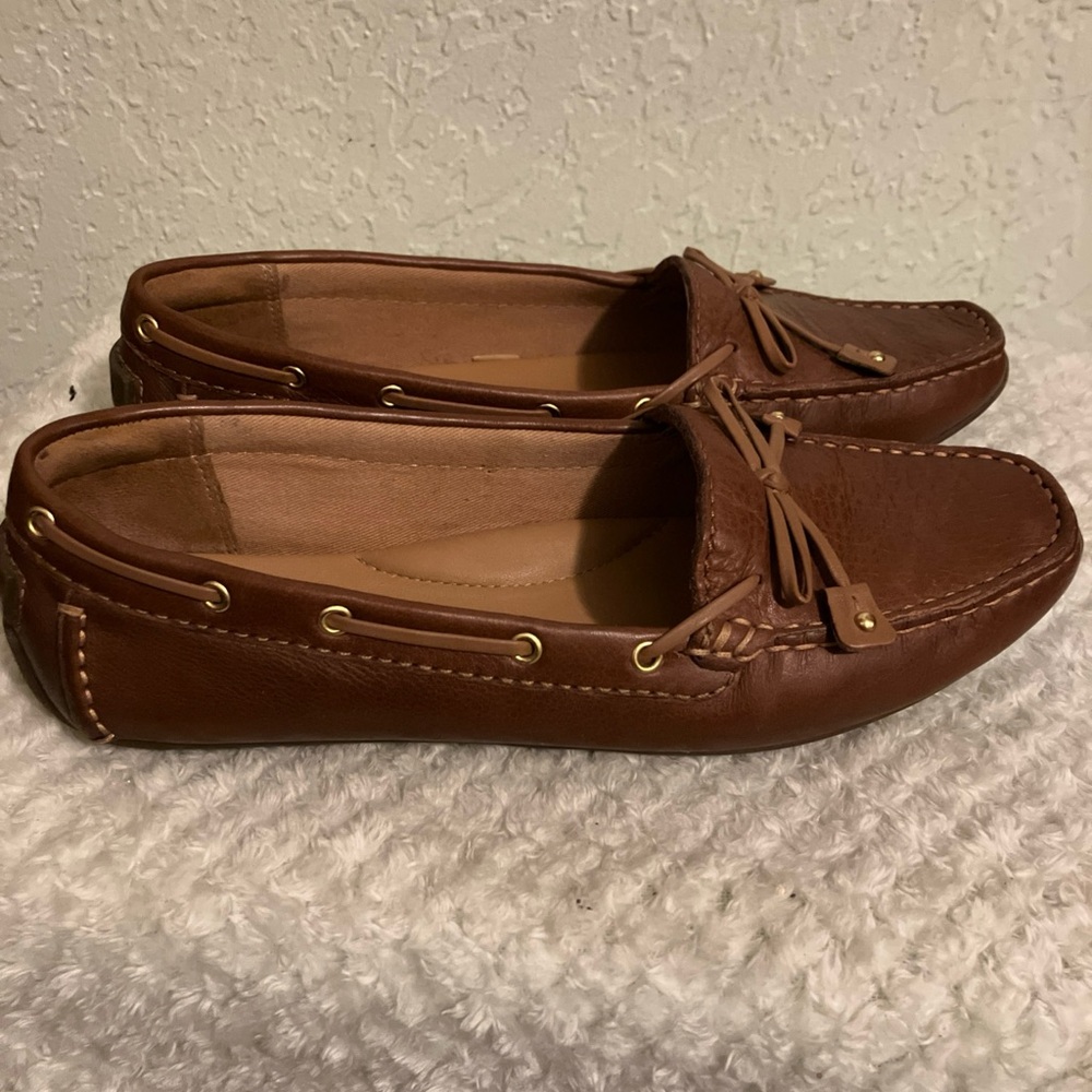 Clarks Women's Artisan Brown Leather Driving Mocc… - image 5